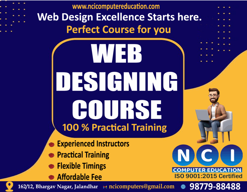 WEB DESIGNING COURSE IN JALANDHAR